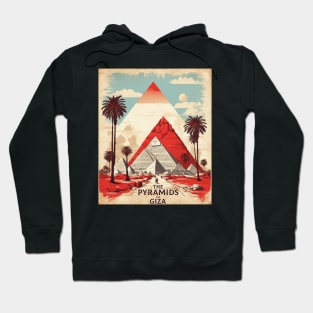 Pyramids of Giza Egypt Vintage Poster Tourism Hoodie